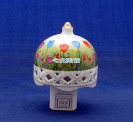 陶瓷小夜燈 融合香薰、壁燈與節(jié)能的精致家居伴侶